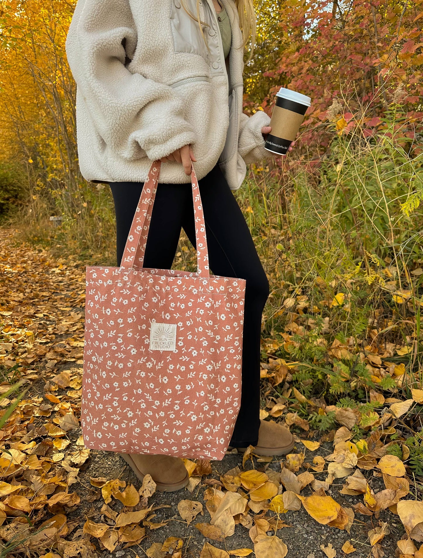 Sienna Flora Tote Bag: Regular
