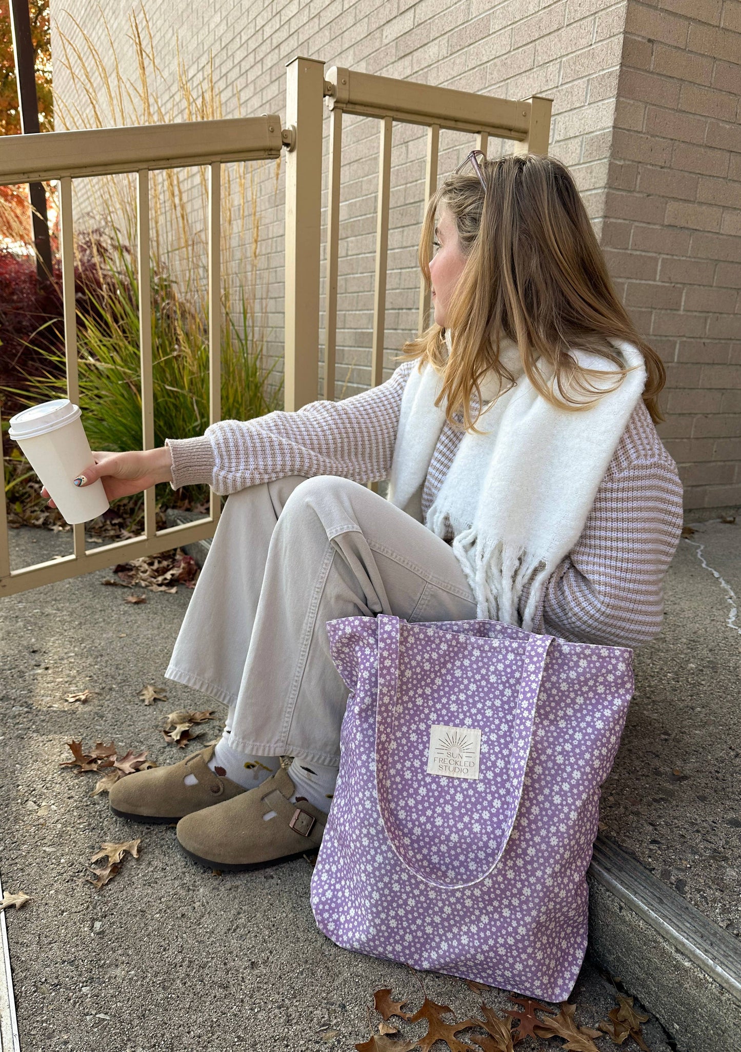 Sugar Plum Tote Bag: Wide