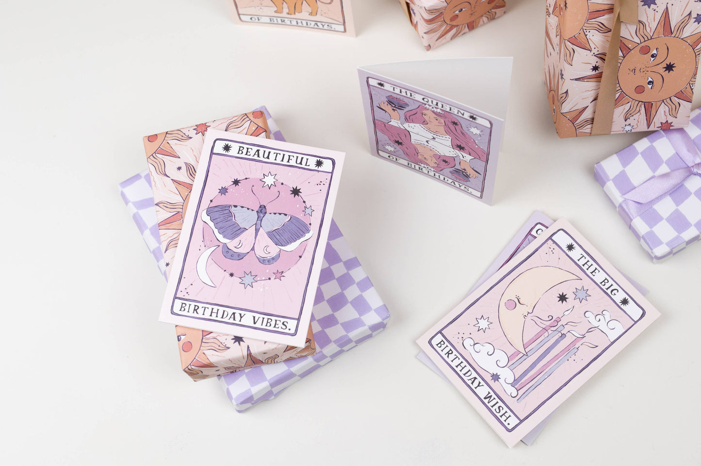 Tarot Moon Birthday Card | Unisex Birthday Card | Moon Tarot