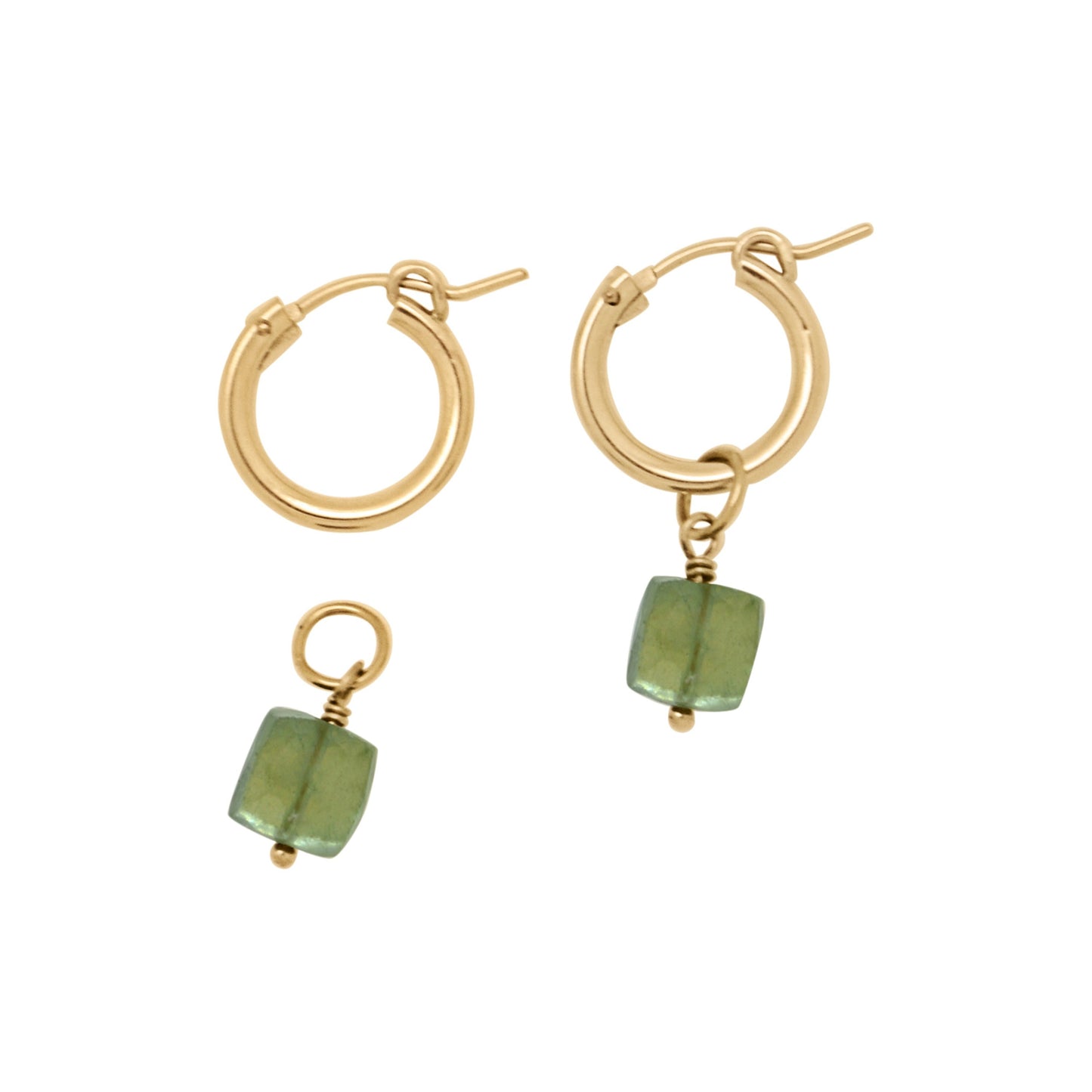 Evergreen Drop Hoops