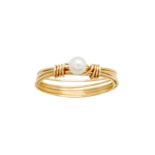 Icon Ring - White Pearl