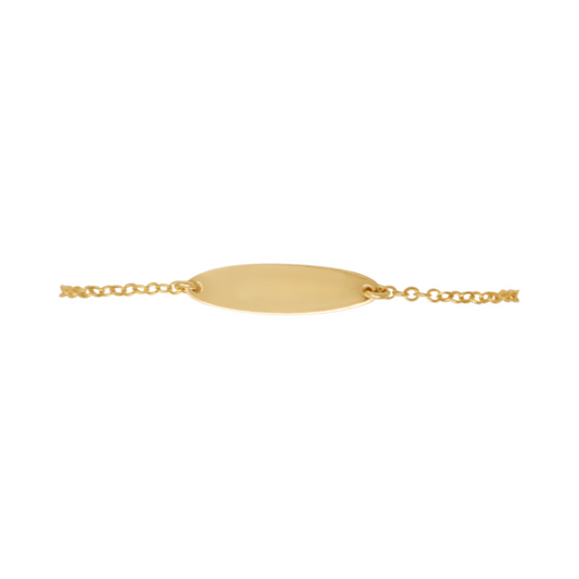 Oval ID Bar Bracelet