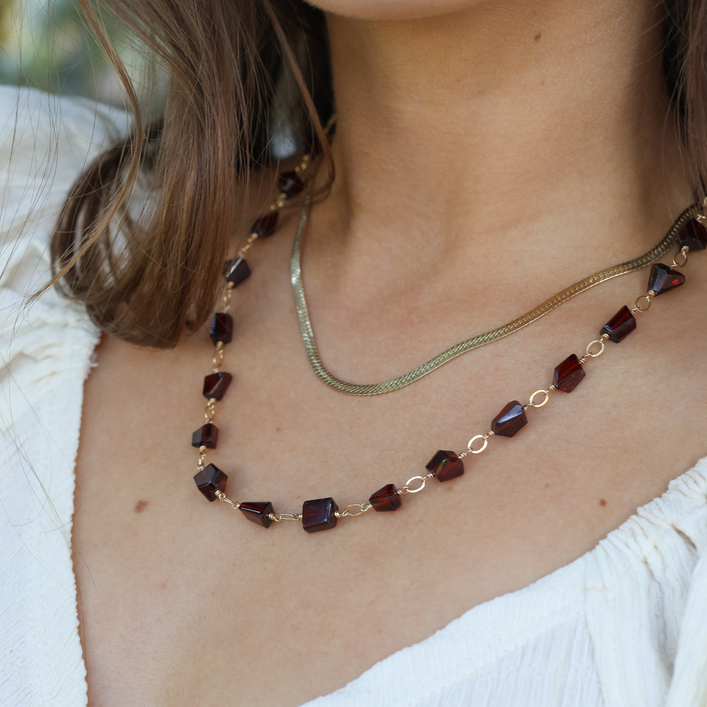 Red Velvet Necklace