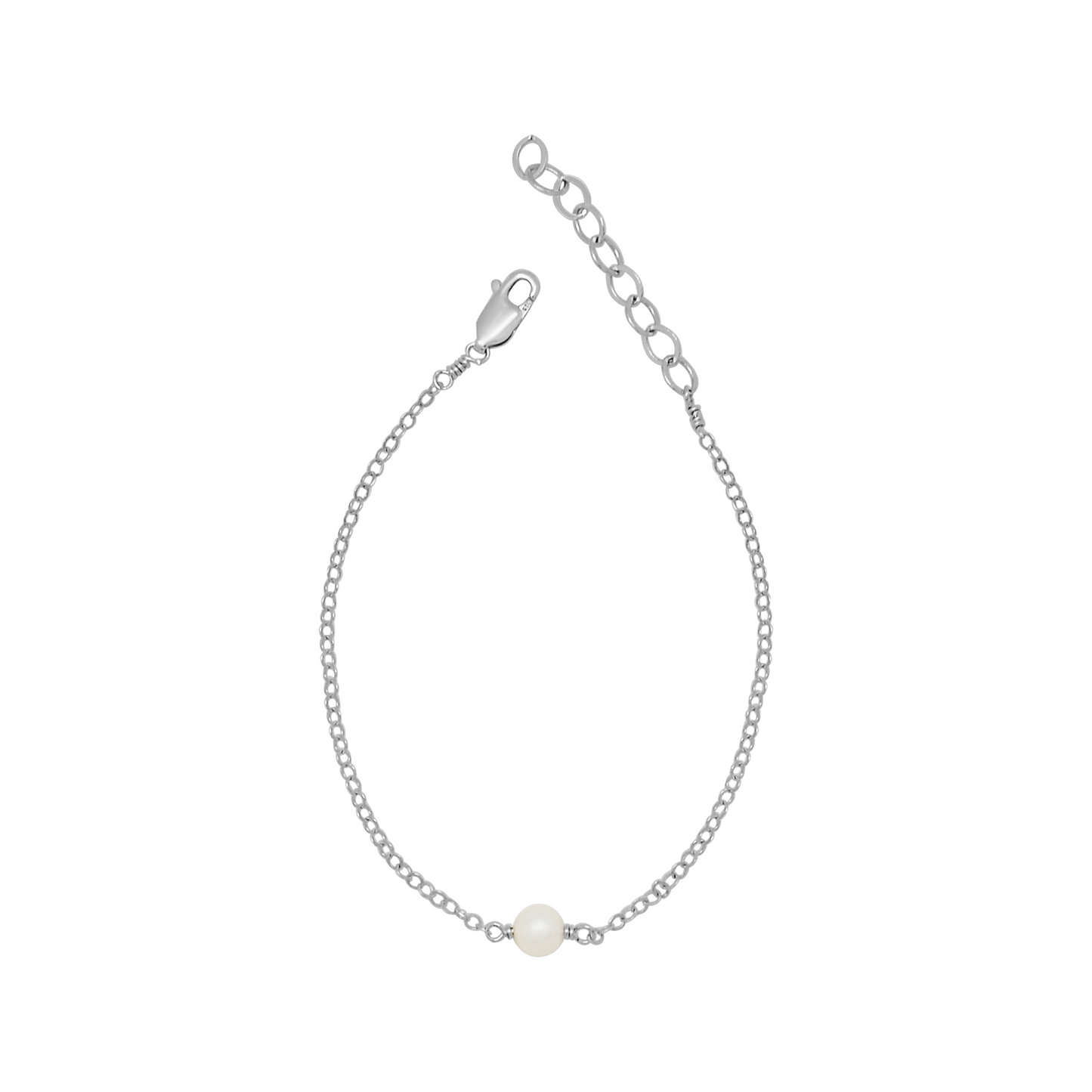 Simp Bracelet - White Pearl (Silver)