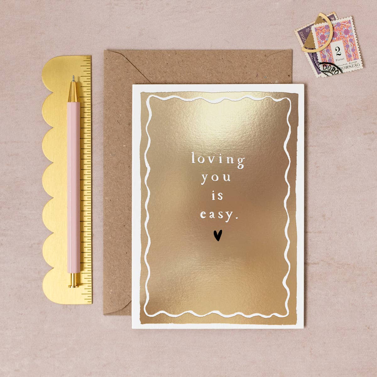 Loving You Is Easy Card | Valentine’s Card | Valentine’s Day
