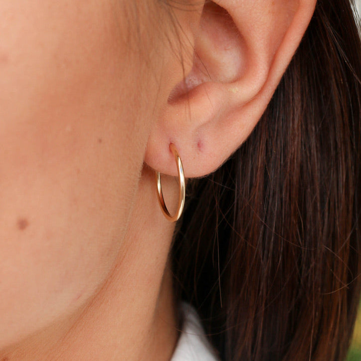 Plain Jane Hoop Earrings - Small