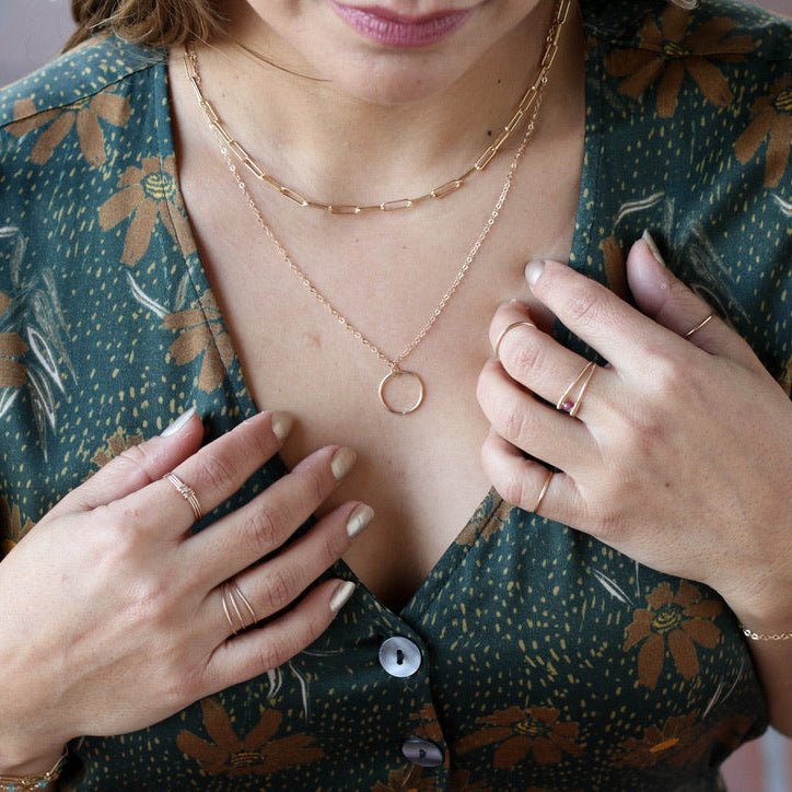 Paperclip Chain Necklace - Large