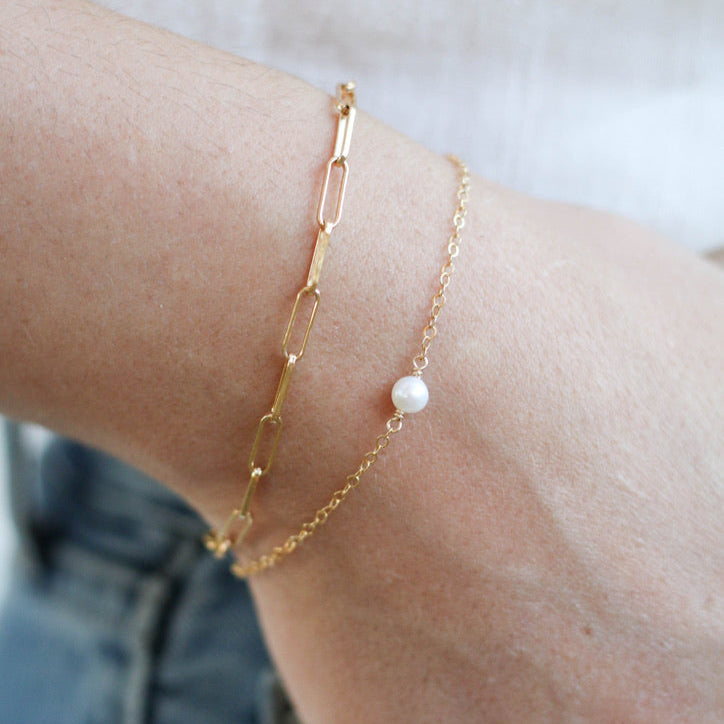 Paperclip Chain Bracelet - Large