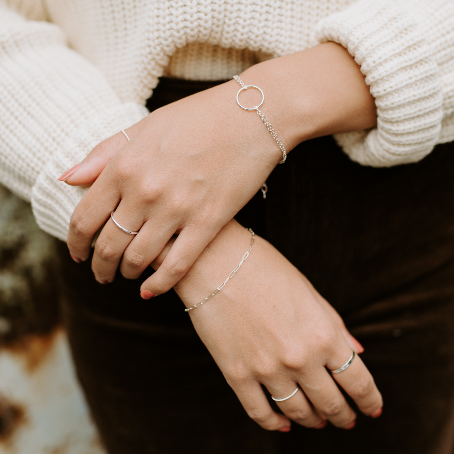 Paperclip Chain Bracelet - Small (Silver)