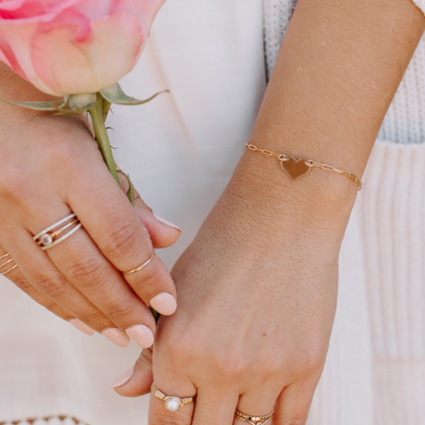 Paper Heart Bracelet