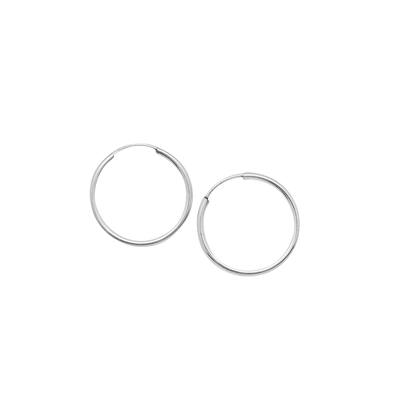 Plain Jane Hoops - Small (Silver)