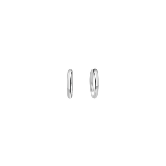 Plain Jane Hoops - XS (Silver)
