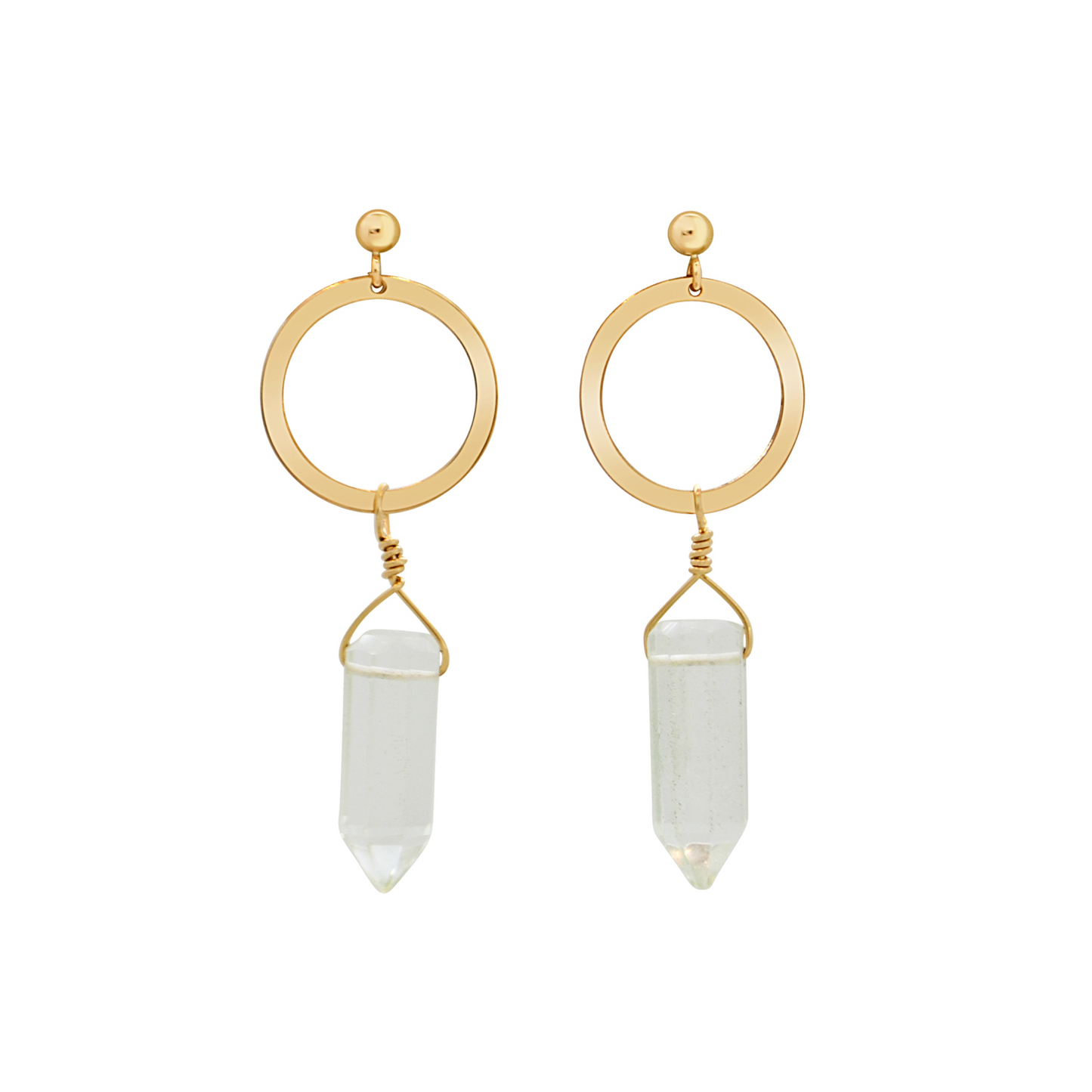 Quartz Prism Earrings