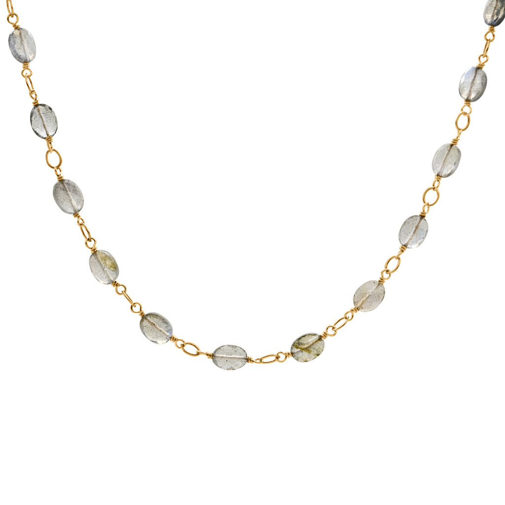 Stardust Necklace Labradorite chic jewelry, simple jewelry, dainty