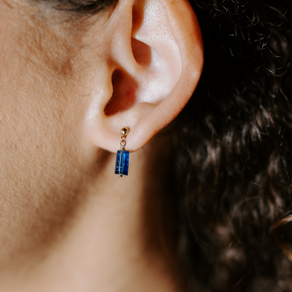 Blue 2025 kyanite earrings