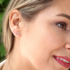 Open Heart Diamond Studs