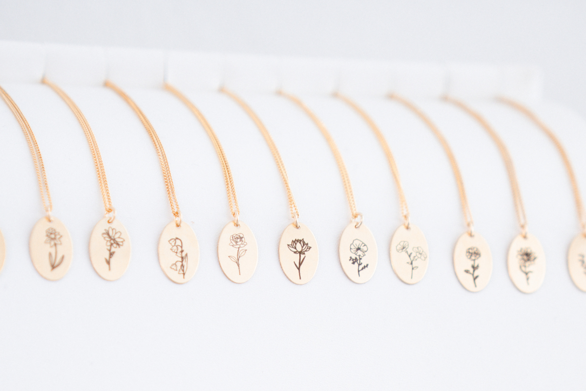 Birth Flower Jewelry