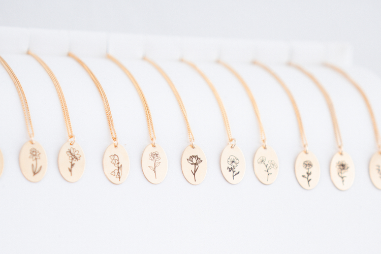 Birth Flower Jewelry