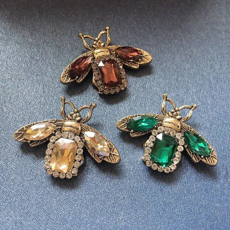 Vintage Glam Bee Brooch Collection, Classic  Brooches: Brown