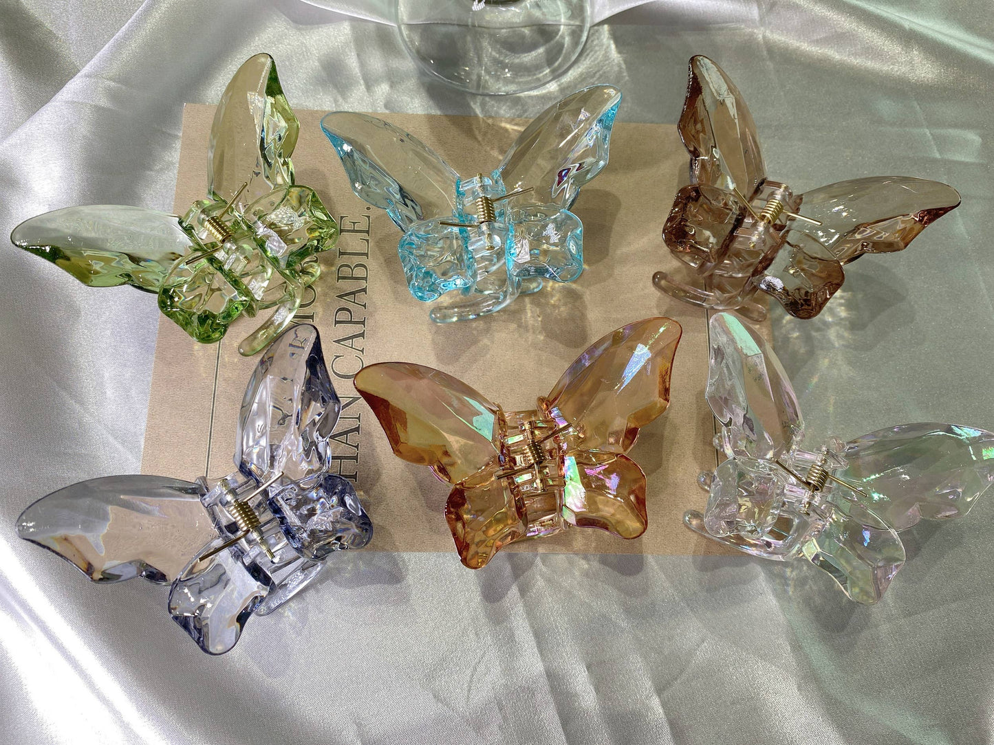 Butterfly Hair Claw - Green