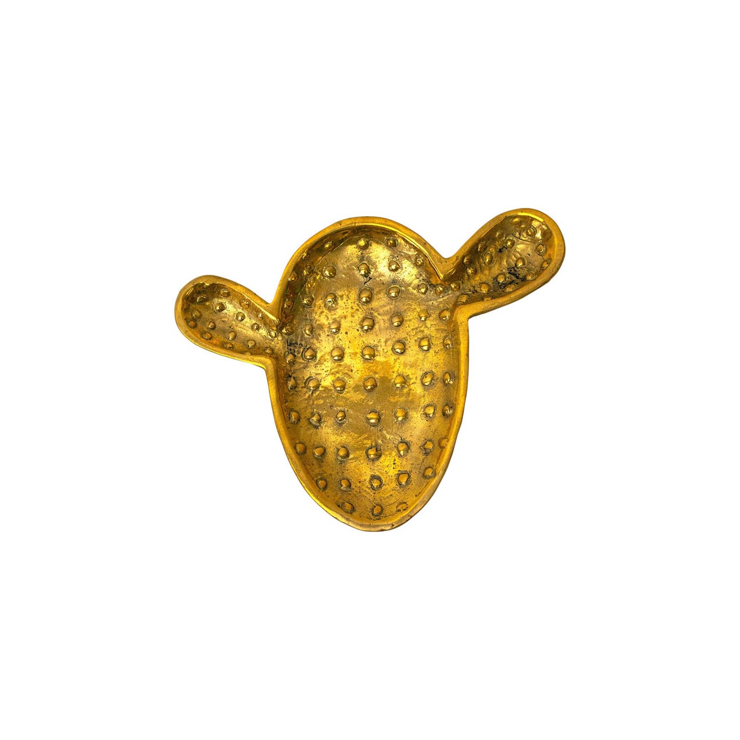 Brass Cactus Jewelry Dish Holder