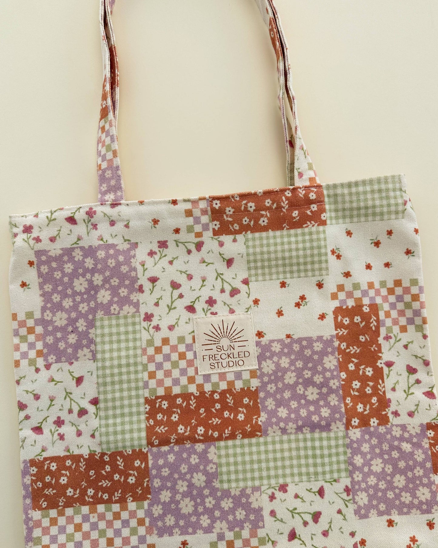 Flower Patch Tote Bag: Wide