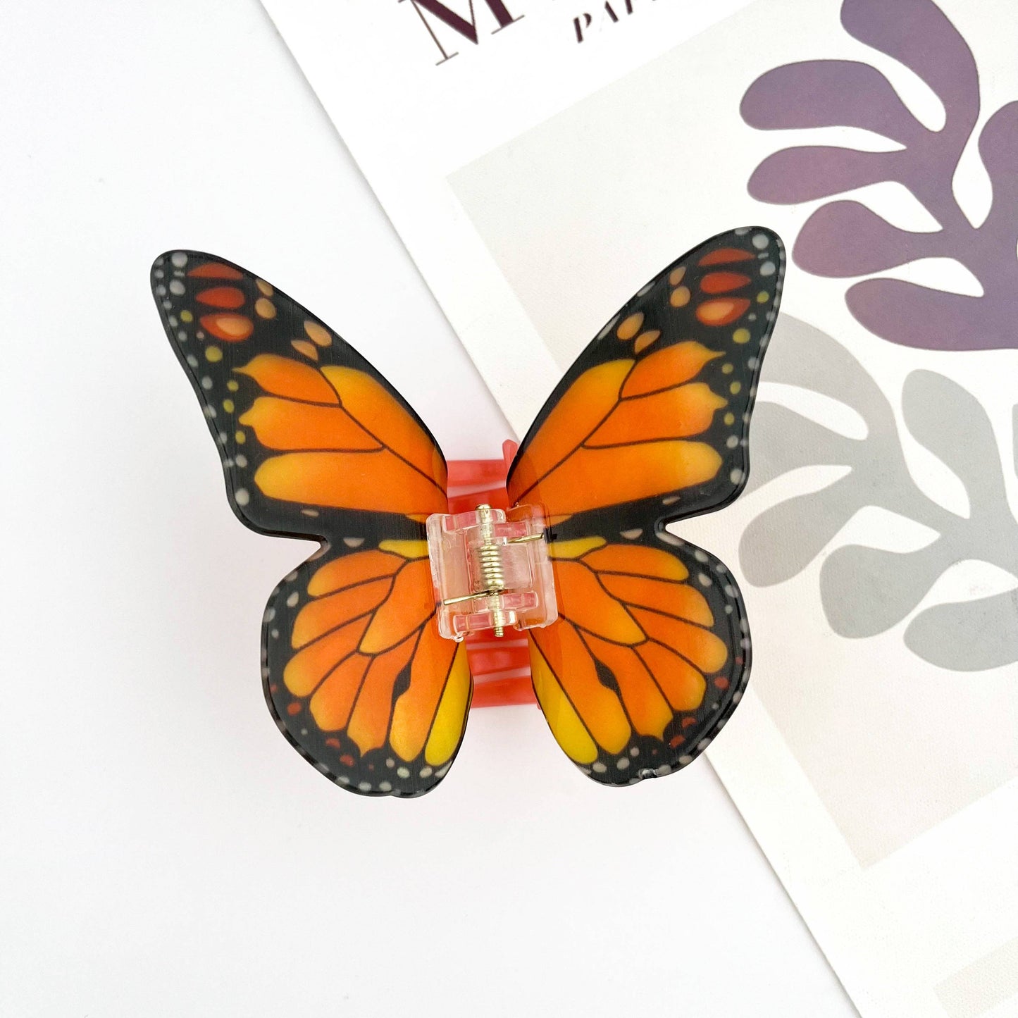 Large butterfly hair clip: LightBlue