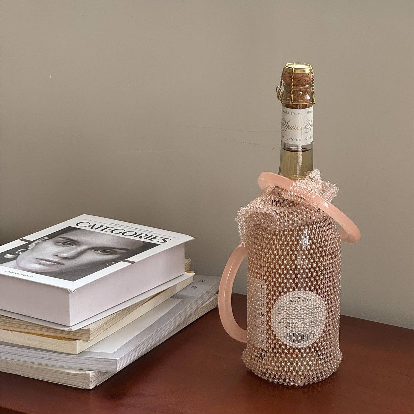 Luxe Crystal Wine Carrier: Pink