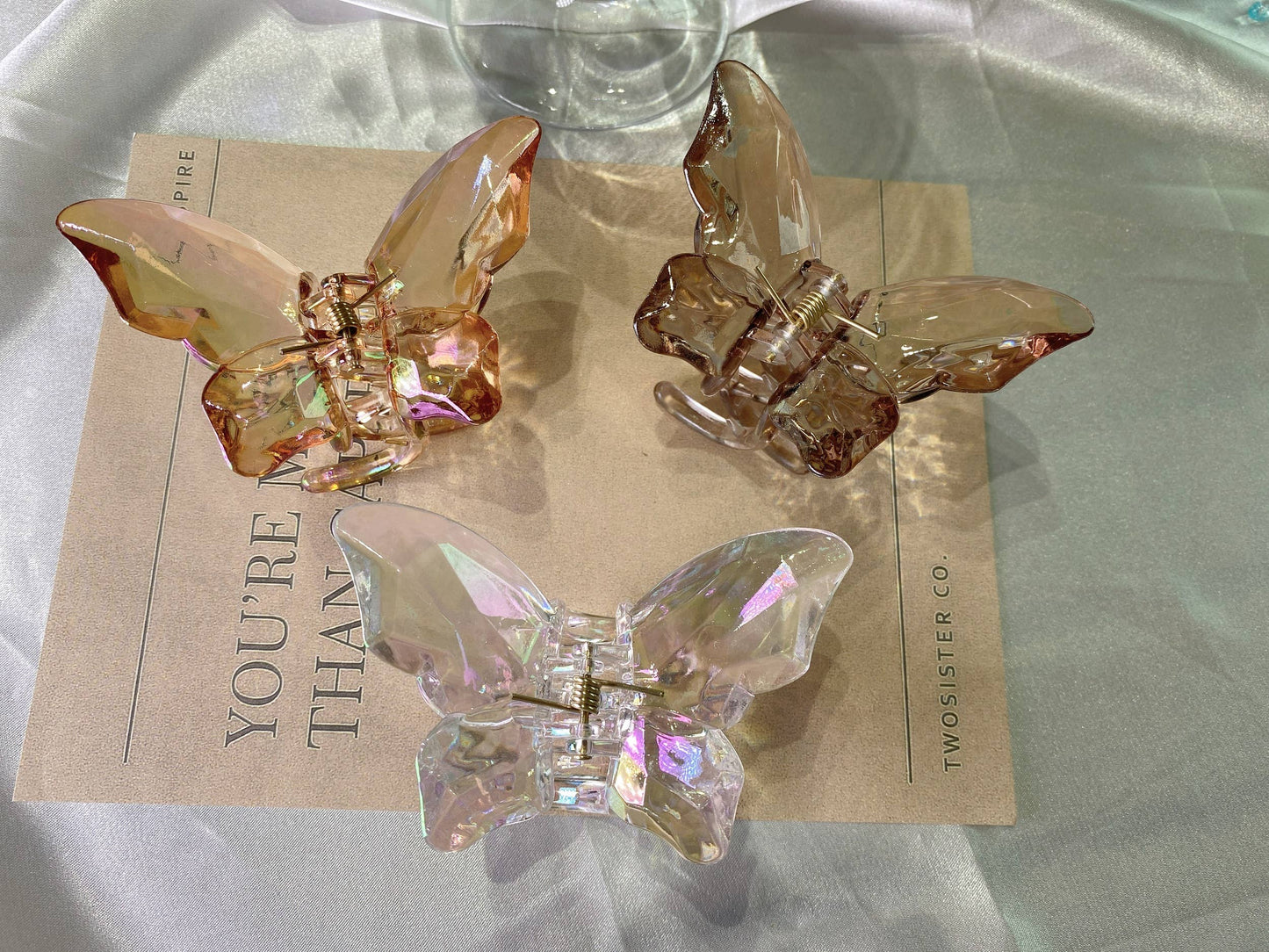 Butterfly Hair Claw - Green