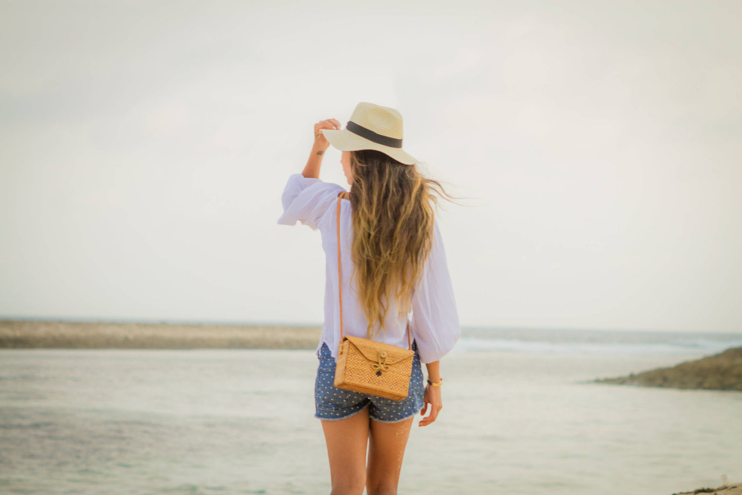 Rectangle Rattan Bag-Ata Bag