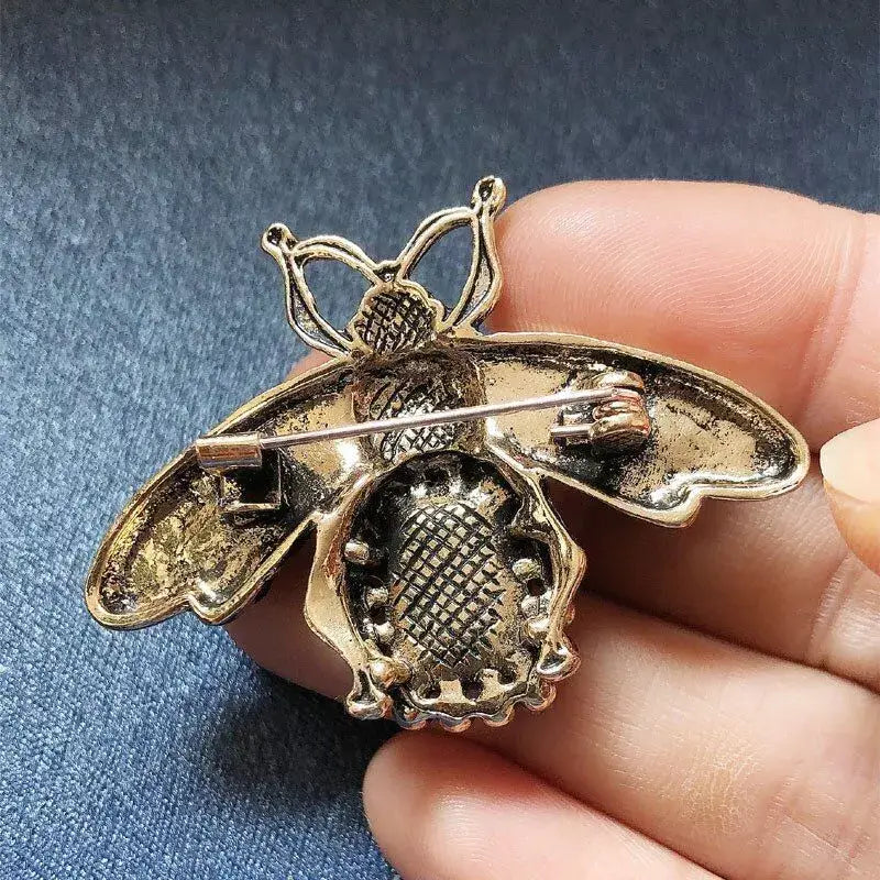 Vintage Glam Bee Brooch Collection, Classic  Brooches: Brown