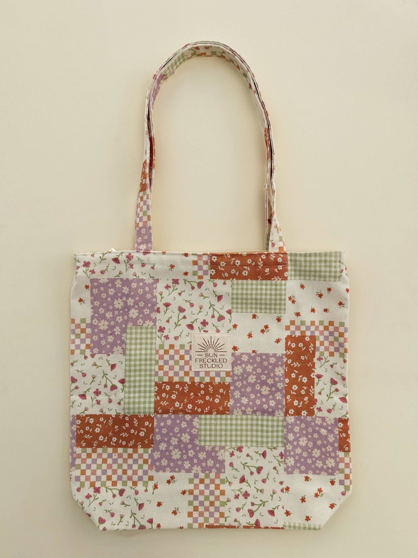Flower Patch Tote Bag: Wide