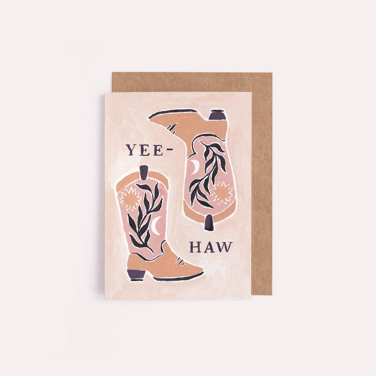 Yee-Haw Cowboy Boots Mini Card | Boots Mini Greeting Cards