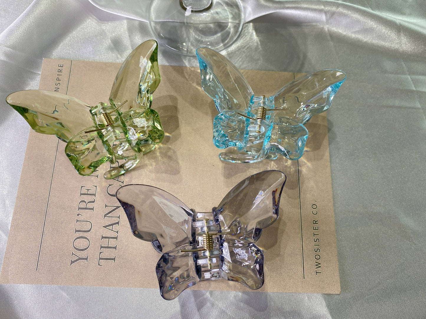 Butterfly Hair Claw - Green
