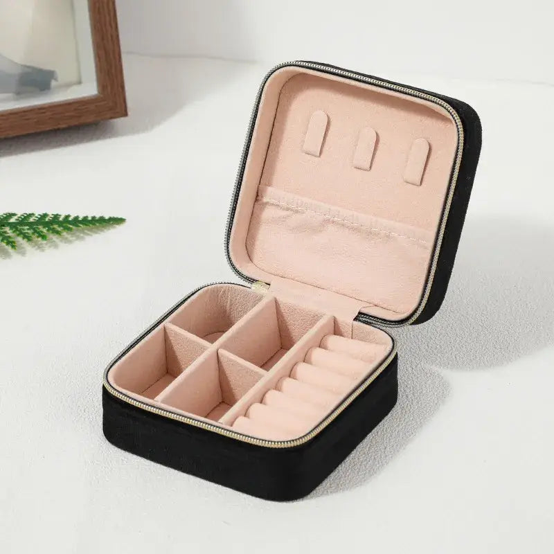 Plush Jewelry Box - Black