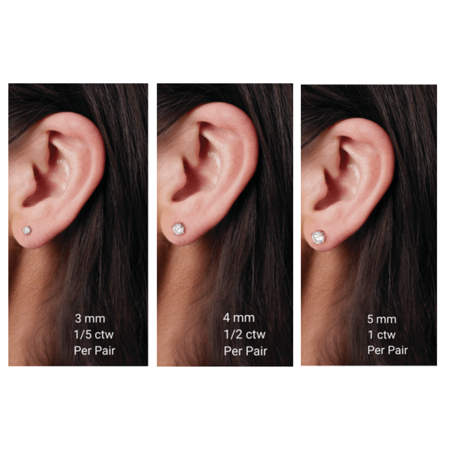 Classic Round Diamond Stud Earrings