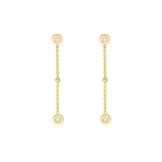 Diamond Drop Earrings