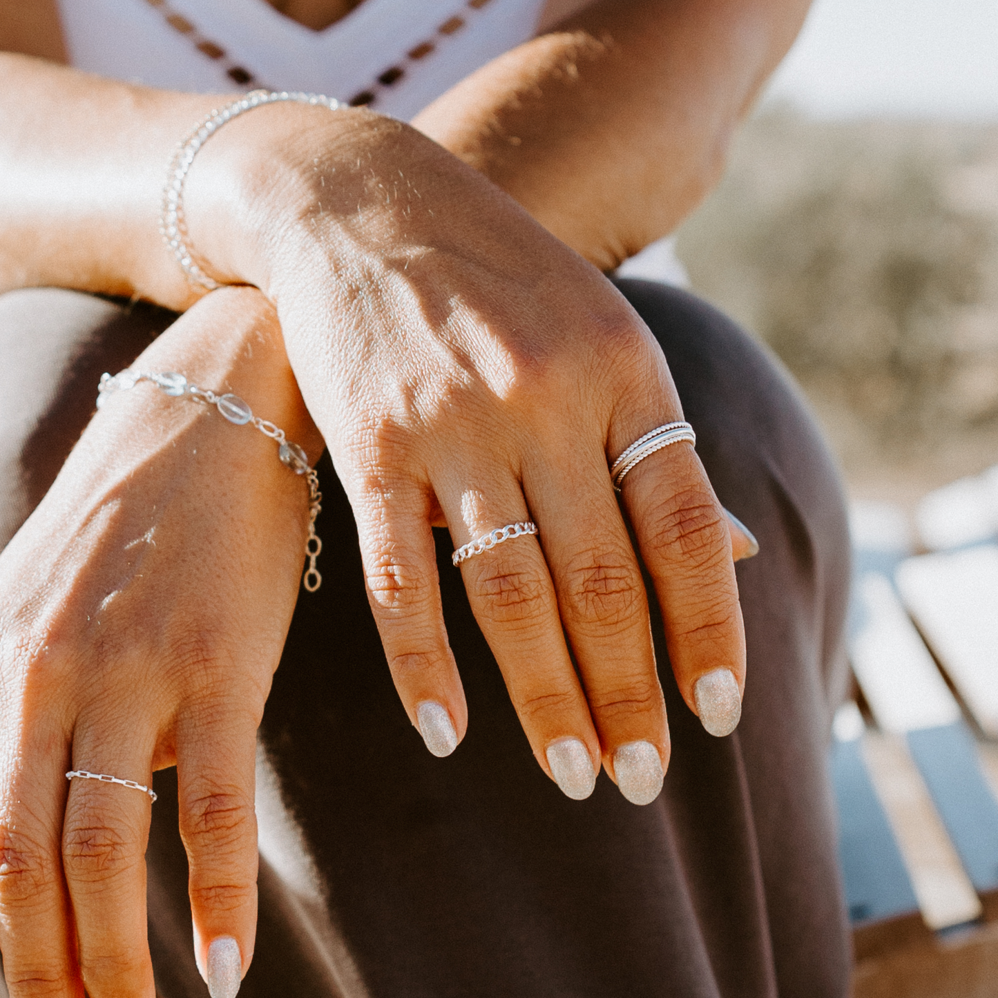 Diva Chain Ring (Silver)