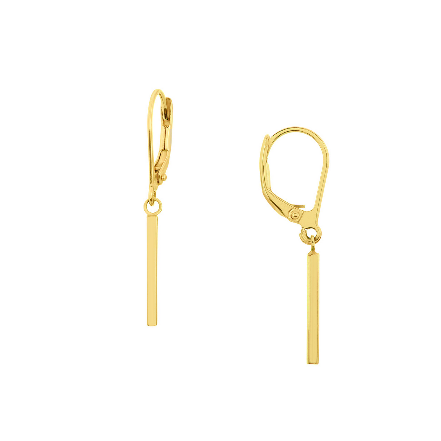 Gold Bar Earrings