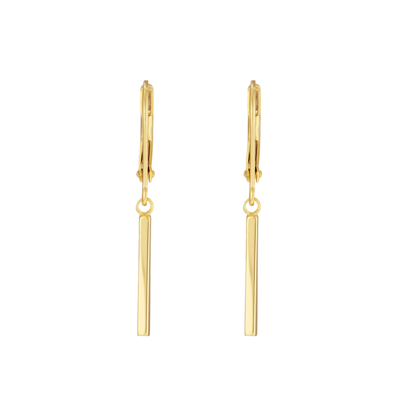 Gold Bar Earrings