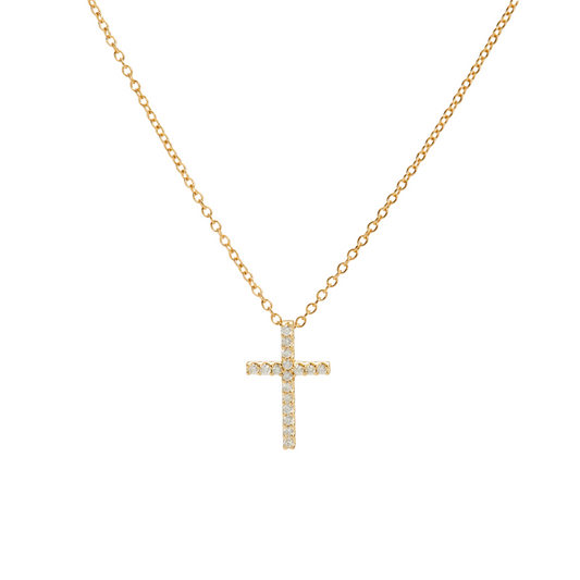 Heavenly Diamond Cross Necklace