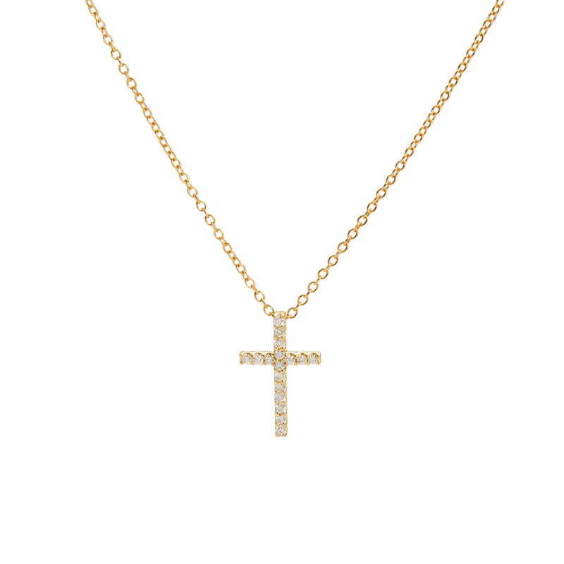 Heavenly Diamond Cross Necklace