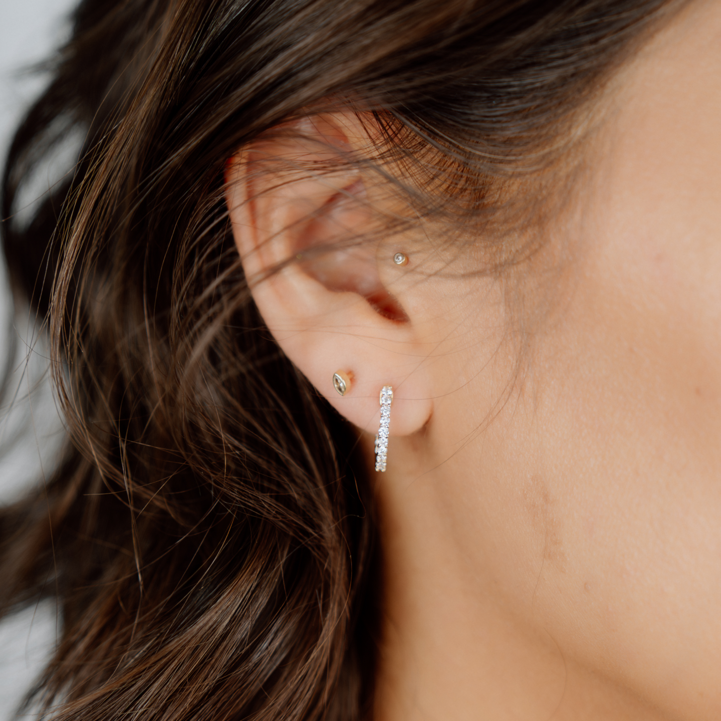 Inside Out Diamond Hoops