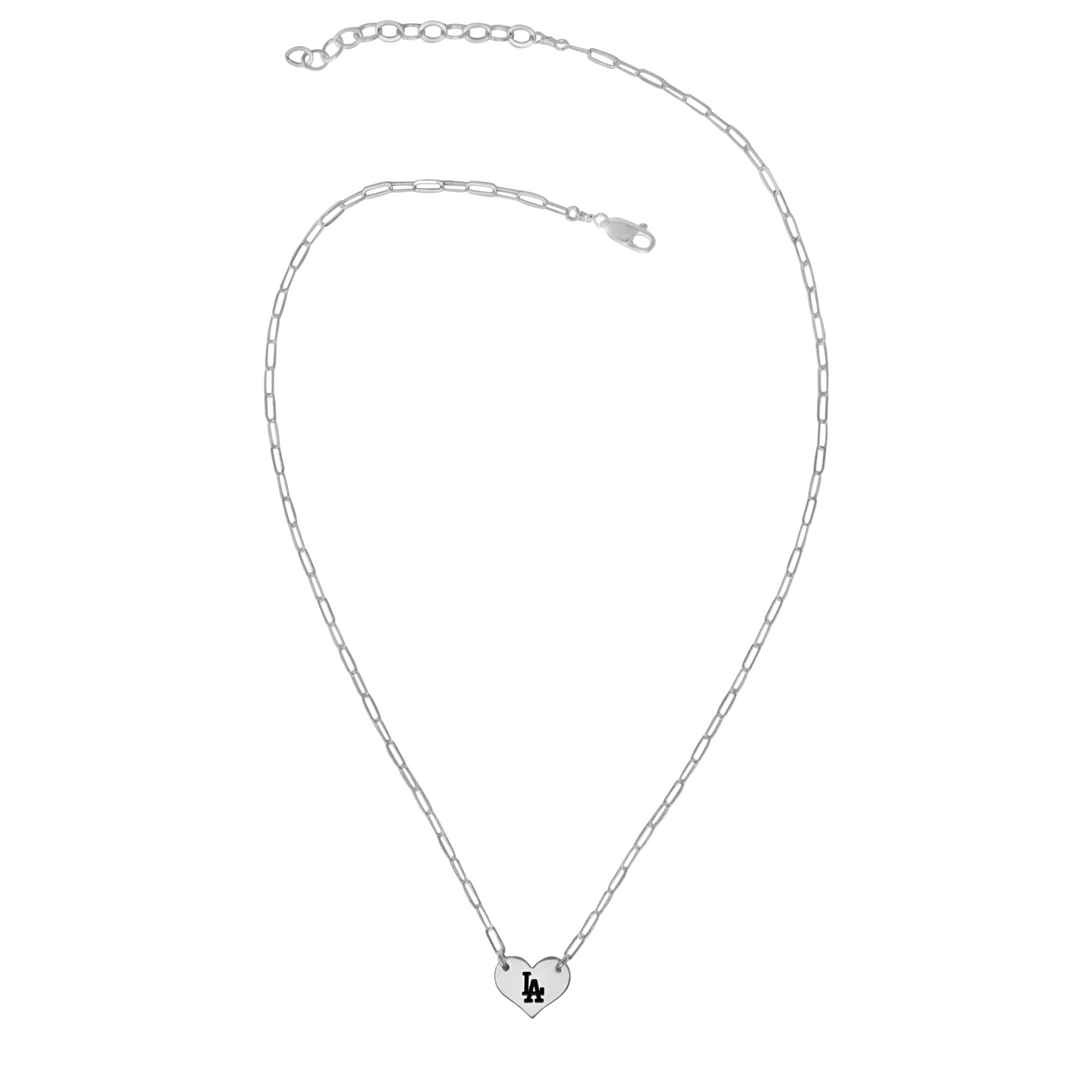 LA Heart Necklace (Silver)