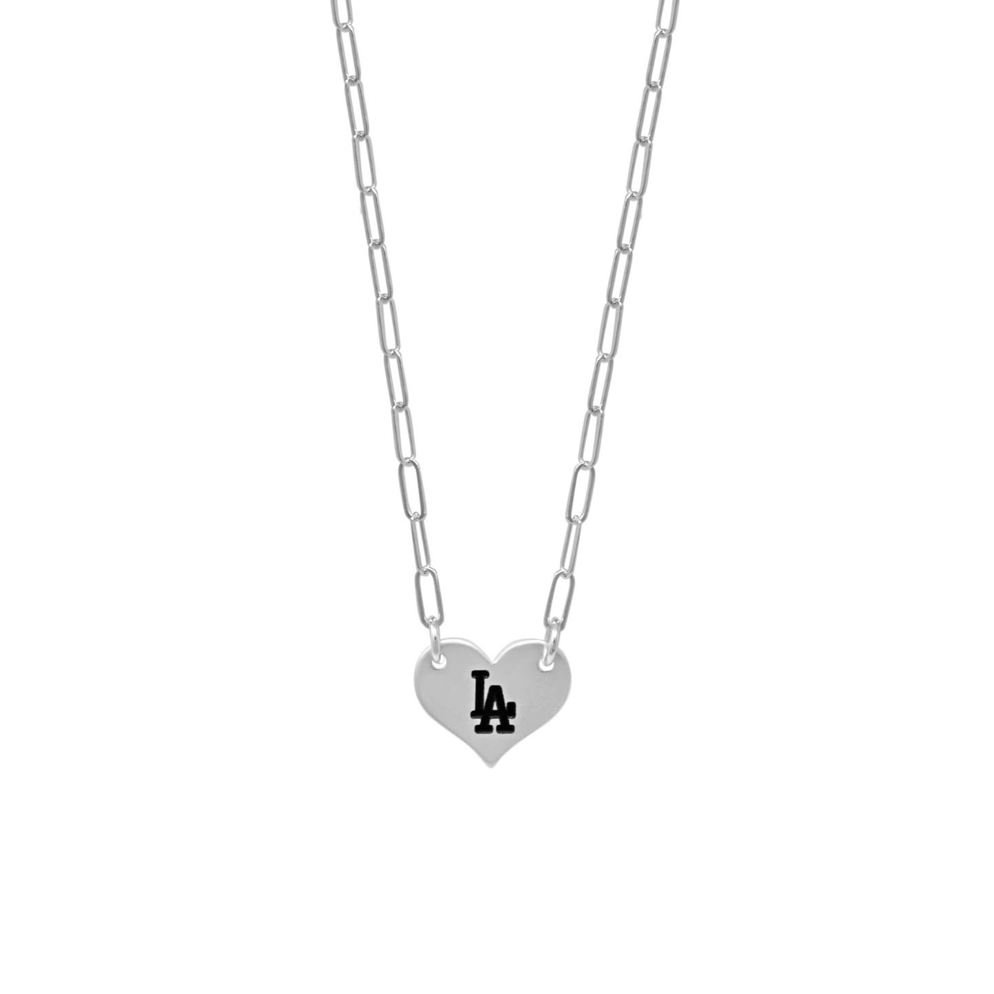 LA Heart Necklace (Silver)