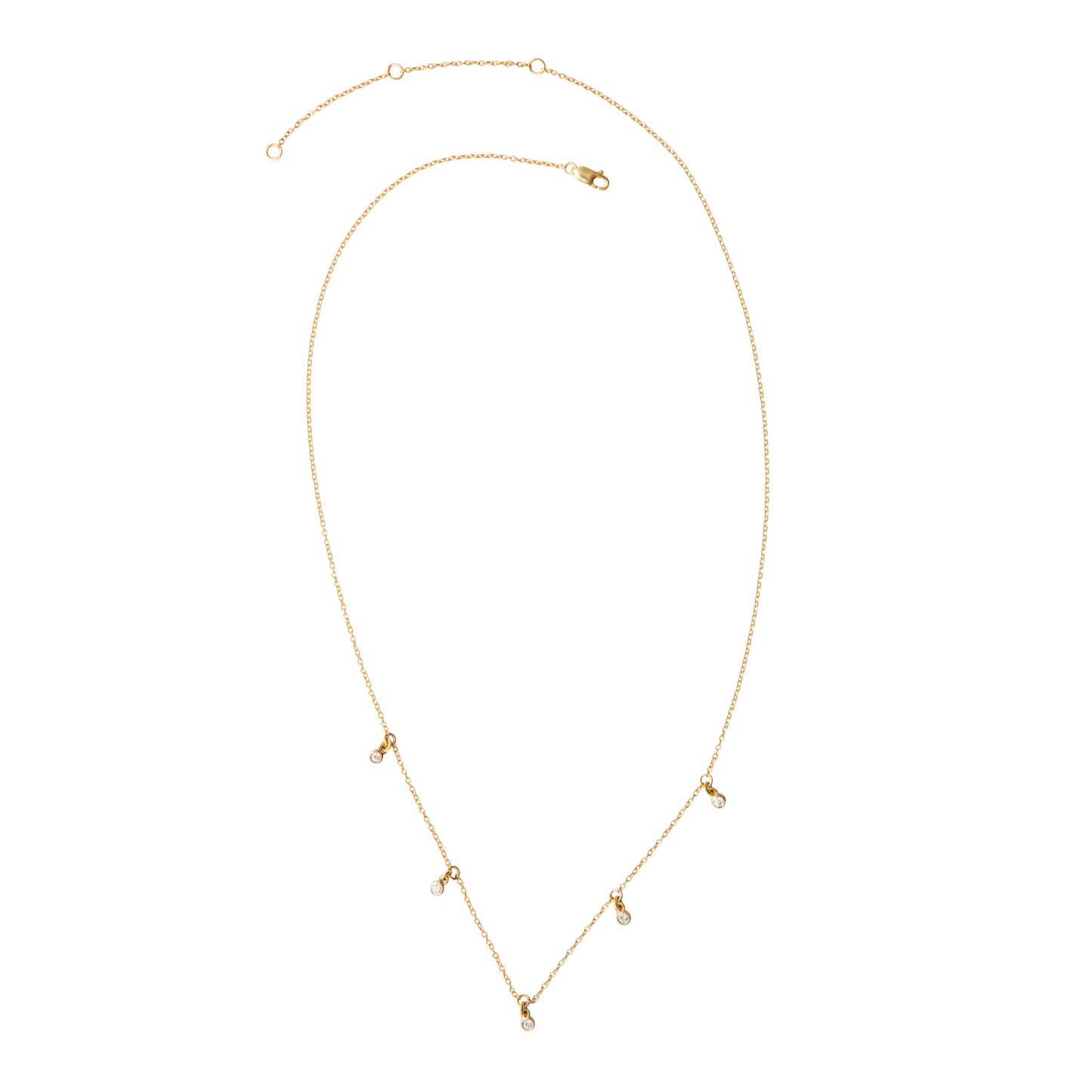 Luxe Multi Drop Necklace - Diamonds