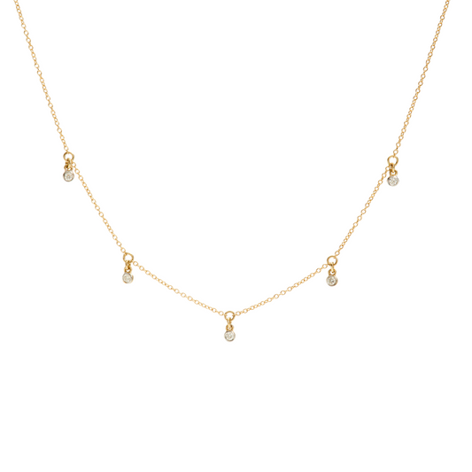 Luxe Multi Drop Necklace - Diamonds