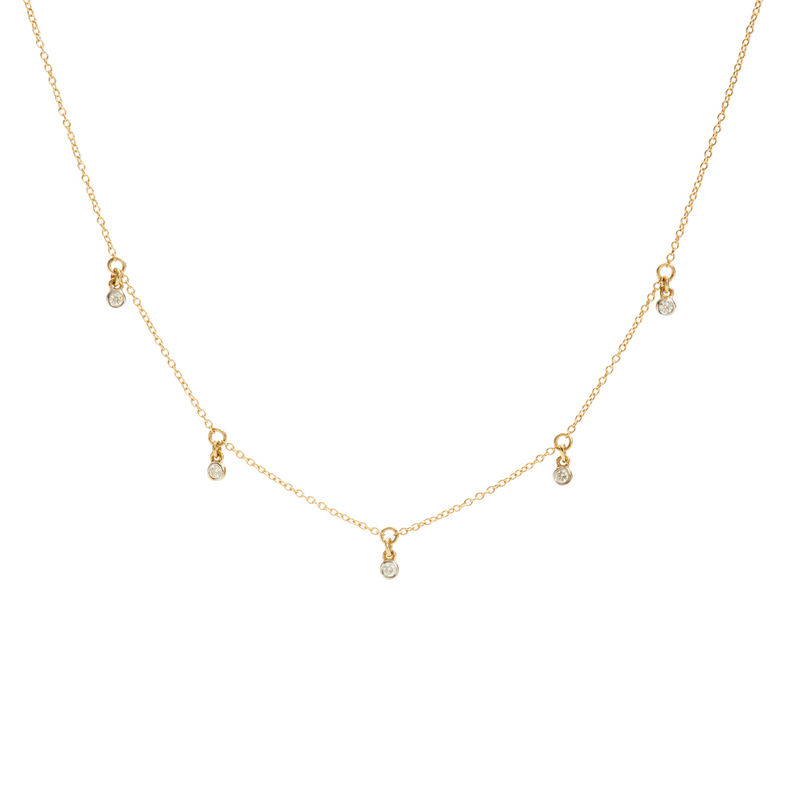 Luxe Multi Drop Necklace - Diamonds