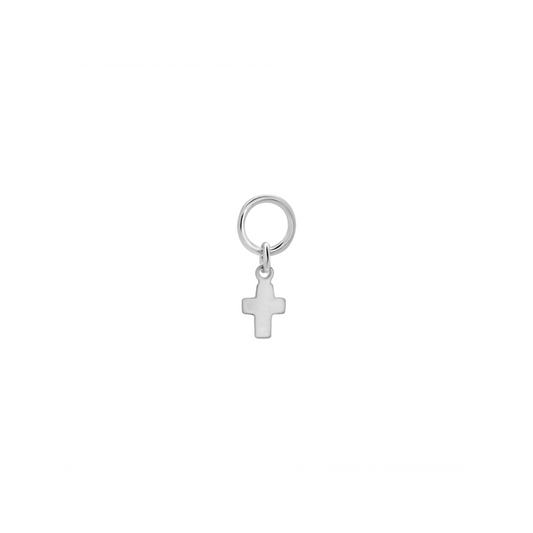 Mini Cross Drop (Silver)
