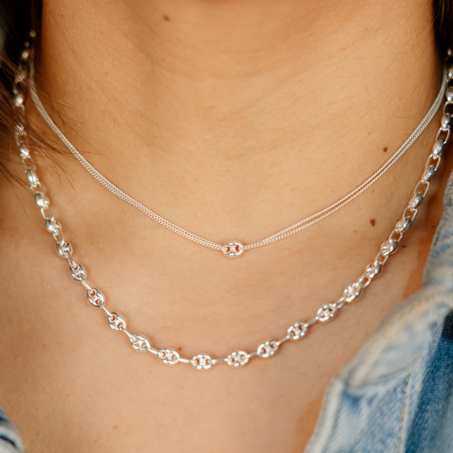 Mariner Mini Chain Necklace (Silver)